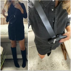 🌸Desiger denim brand Utility Shirtdress 💕
